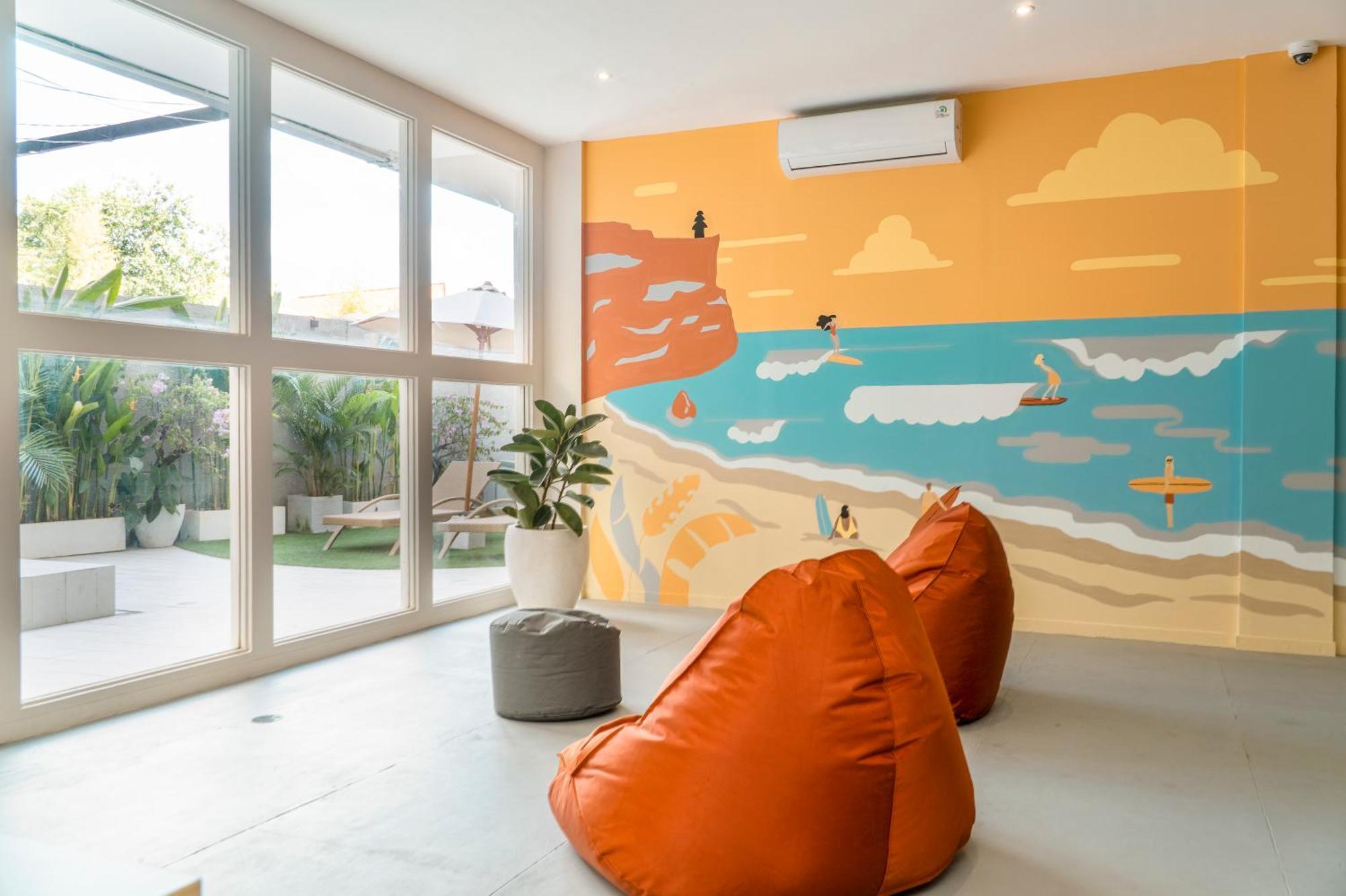 Bali Bustle Sunset Coliving And Coworking Space Legian Esterno foto